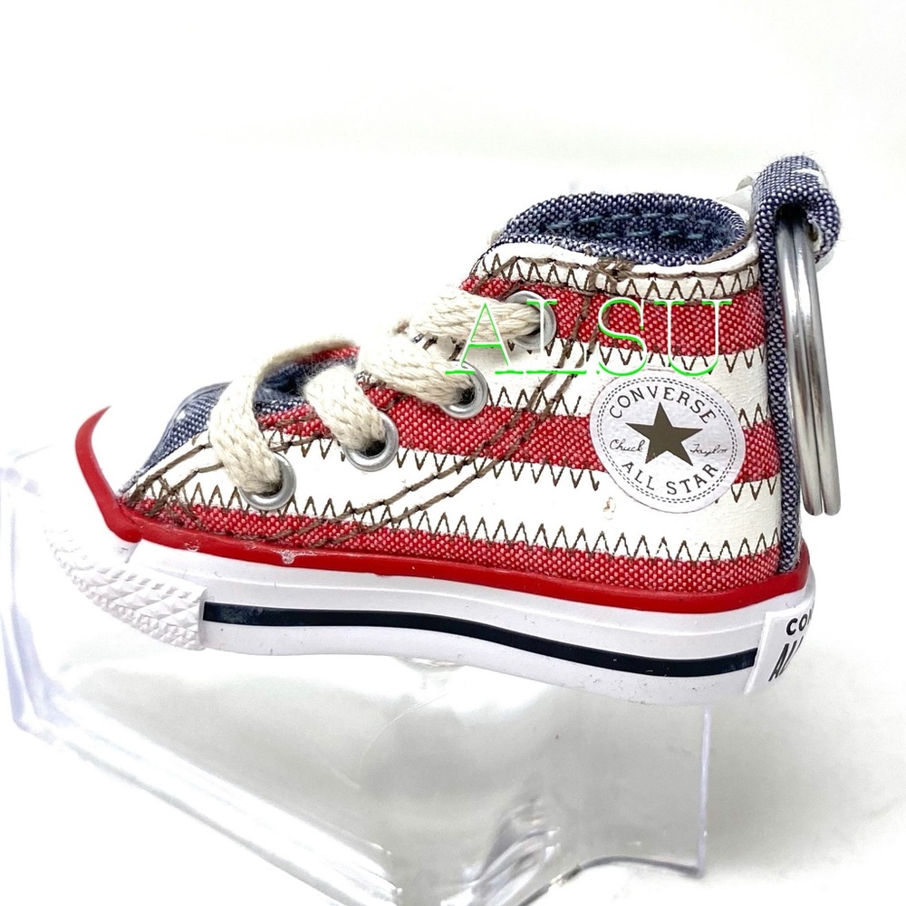 Converse Key  Ctas Sneakers Keychain  USA Stripes 022864331595 - Picture 2 of 5